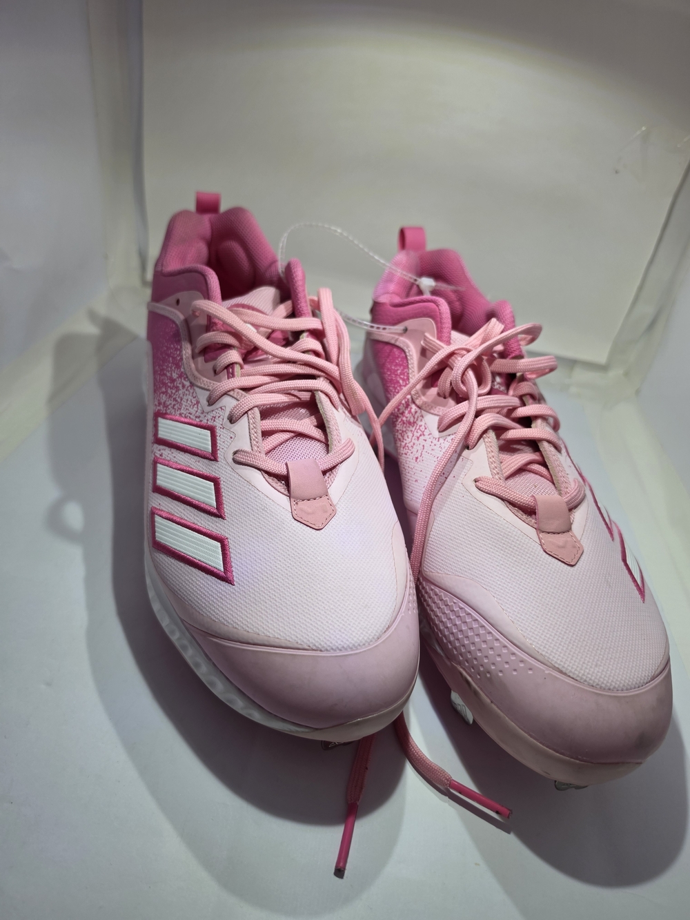 Adidas Icon 7 Boost Mother’s Day Metal Baseball Cleats Pink White Men's 14